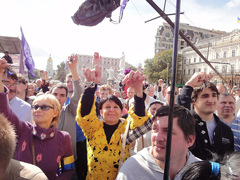 Мітинг «ТВій простір свободи» на підтримку телеканалу ТВі у Києві та інших містах України
